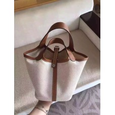 Hermes Picotin Lock Lona Camel