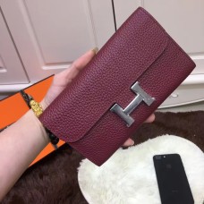 Hermes Constance Monedero Togo Cuero Borgoña