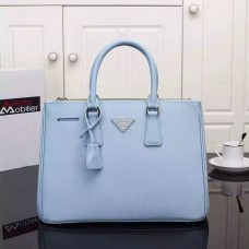 Bolso Prada Galleria 2274 Piel Saffiano 33cm Azul Claro