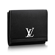 Cartera compacta Louis Vuitton Lockme II M64309 Piel Taurillon