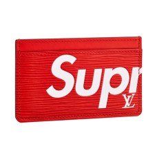 Tarjetero Louis Vuitton x Supreme Porte Carte Simple M67712 Piel Epi