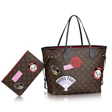 Louis Vuitton Neverfull MM My World Tour P00176 Lona Monogram