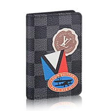Organizador de bolsillo Louis Vuitton N64440 Pegatinas de grafito Damier