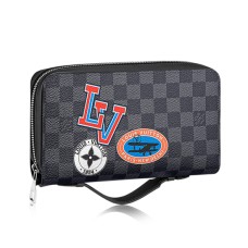 Louis Vuitton Zippy Wallet XL N64441 Lona Damier Grafito
