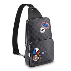 Louis Vuitton Avenue Sling Bag N41056 Lona Damier Grafito
