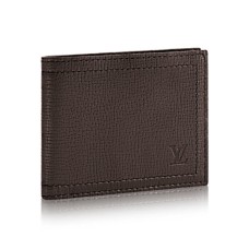 Cartera compacta Louis Vuitton M64136 Utah Piel