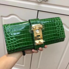 Hermes Medor Clutch 29cm Coco Verde