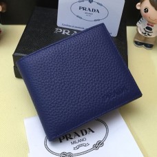 Prada Hombre Cartera de Piel 0335 Azul