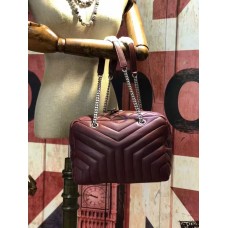 Bolso de cadena YSL 27cm Burdeos