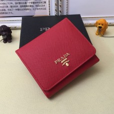 Prada 1M0176 Carteras Cuero Saffiano en Rojo