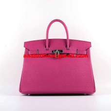 Hermes Birkin 30cm Togo bolsos de cuero rosa plata