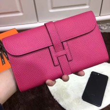 Hermes Jige Monedero Togo Cuero Rosa