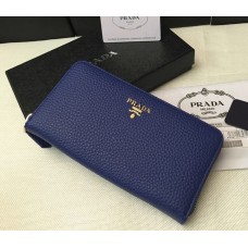 Prada Cartera con cremallera 1M0506 Azul