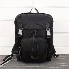 Prada Mochila De Lona V135 Negro