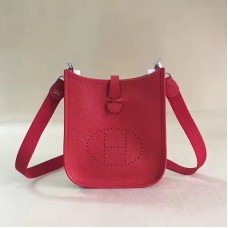 Hermes Mini Evelyne TPM Bolsa Roja