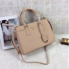 Bolso Prada Galleria 1801 Piel Saffiano 30cm Desnudo