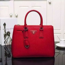 Bolso Prada Galleria 2274 Piel Saffiano 33cm Rojo