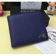 Prada Hombre Cartera de Piel 0336 Azul