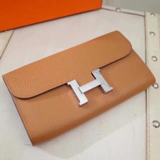 Hermes Constance Monedero Togo Cuero Camello