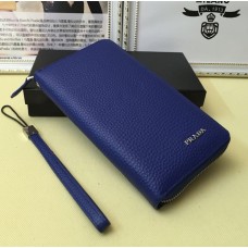 Prada Hombre Cartera de Piel 1192 Azul