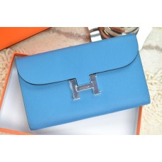 Hermes H Monedero Azul Plata