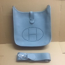 Hermes Evelyne III Togo cuero bandolera azul Lin