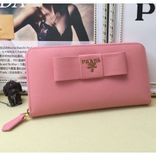 Cartera Prada Zip Around L0506 Rosa