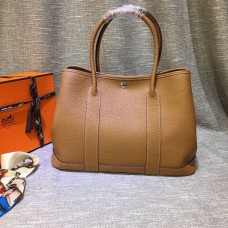 Hermes Garden Party Bolso Grande 36cm Marrón
