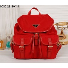 Mochila Prada 0030 Satchel Rojo