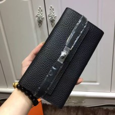 Hermes Kelly Monedero Togo Cuero Negro