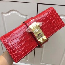 Hermes Medor Clutch 29cm Coco Rojo