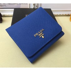 Prada 1M0176 Carteras Cuero Saffiano en Azul