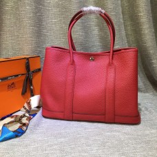 Hermes Garden Party Bolso Grande 36cm Rojo