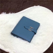 Cartera Hermes Bi-Fold H006 azul