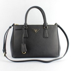 Bolso Prada Galleria 1801 Cuero Saffiano 30cm Negro