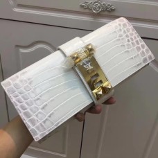 Hermes Medor Clutch 29cm Coco Blanco