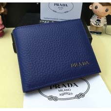 Prada Hombre Cartera de Piel 0334 Azul