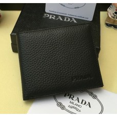 Prada Hombre Cartera de Cuero 0335 Negro