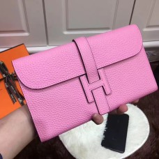 Hermes Jige Monedero Togo Cuero Rosa