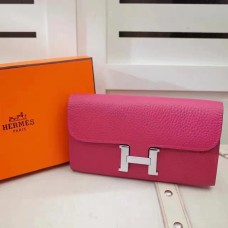 Hermes Constance Monedero Togo Cuero Rosa