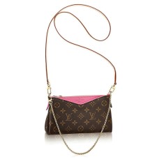 Louis Vuitton M41483 Pallas Clutch Bolso bandolera Monogram Canvas