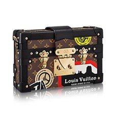 Louis Vuitton M43229 Petite Malle World Tour Bandolera Lona Monogram