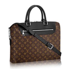 Louis Vuitton M54019 Porte-Documents Jour Maletín Monogram Lona de Macassar