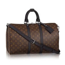 Louis Vuitton M56711 Keepall Bandouliere 45 Duffel Bag Monogram Lona de Macassar