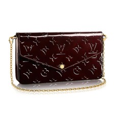 Louis Vuitton M61267 Pochette Felicie Cartera con cadena Monogram Vernis