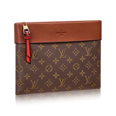 Louis Vuitton M64035 Pochette Tuileries Lona revestida con monograma