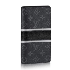 Louis Vuitton M64438 Brazza Monedero Monogram Eclipse Lona
