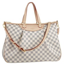 Louis Vuitton N41111 Siracusa GM Bolso de hombro Lona Damier Azur