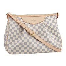 Louis Vuitton N41112 Siracusa MM Bandolera Lona Damier Azur