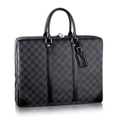 Louis Vuitton N41125 Porte-Documents Voyage Maletín Damier Graphite Canvas